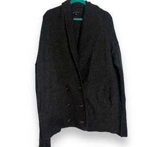 Banana Republic Maite Wool Blend Cardigan Sweater Size  XL Charcoal Gray